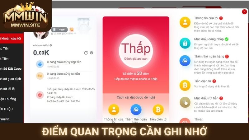 Đăng Ký MMWIN 3 Điểm quan trọng cần ghi nhớ
