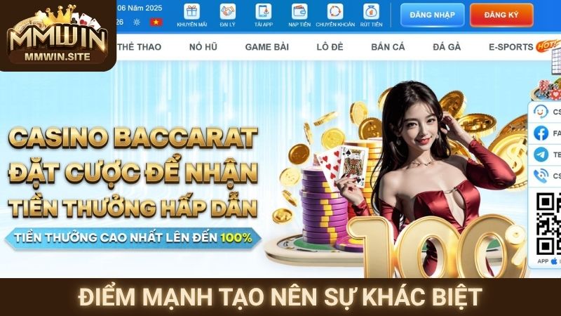 Live Casino MMWIN – Trải Nghiệm Chơi Casino Tại Nhà 3 Điểm mạnh tạo nên sự khác biệt của cổng game