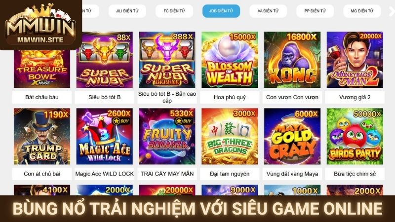 Bùng nổ trải nghiệm với siêu game online
