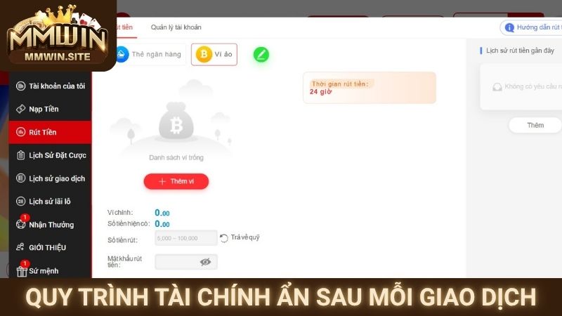 Rút Tiền MMWIN 2 Quy trình tài chính ẩn sau mỗi giao dịch