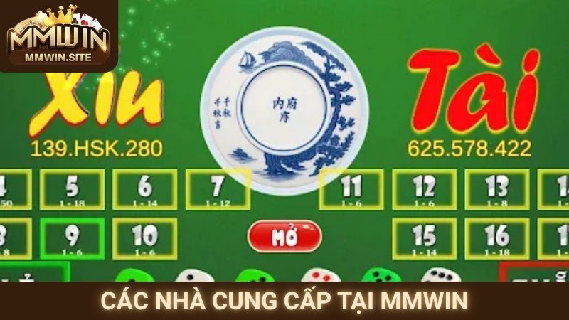 Tài Xỉu – Trải Nghiệm Giải Trí Hấp Dẫn Với Tỷ Lệ Thưởng Cao 1 Các nhà cung cấp tại MMWIN